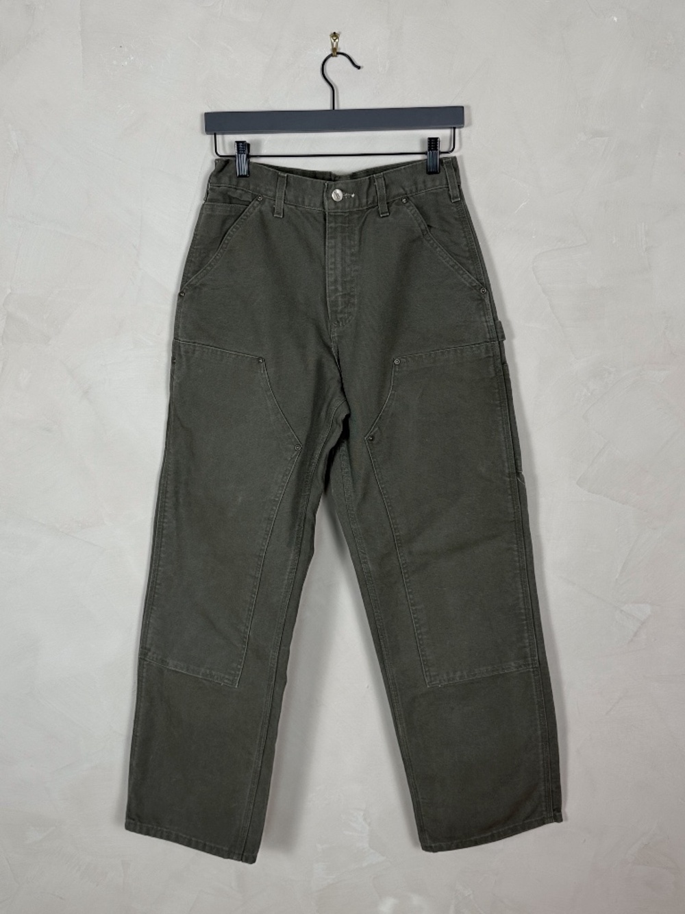 Vintage 2003 Carhartt B136 MOS Double Knee Pants Made in USA 30x30 Moss Green